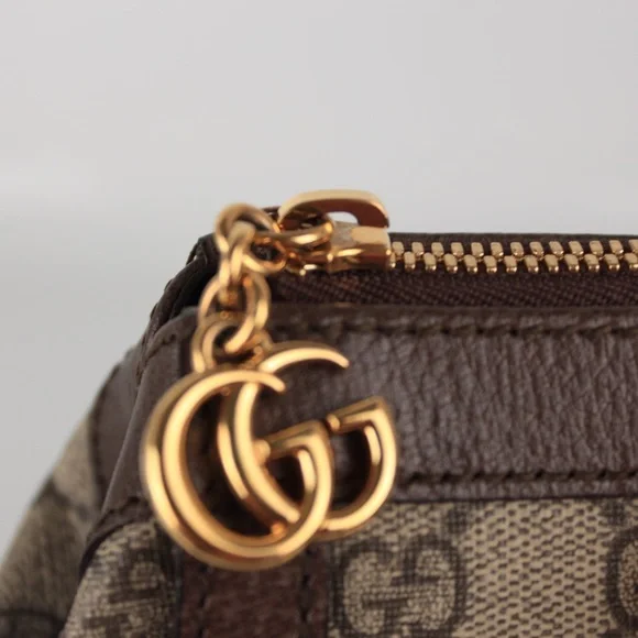 Gucci Beige and Brown Satchel with Red and Green Stripe - Picture 11 of 15